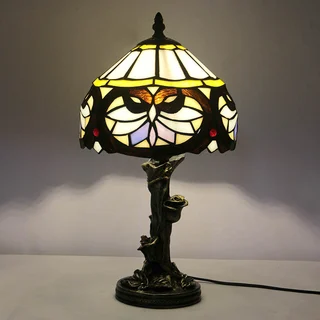 Abajur Tiffany Vitral 8" | Vitória Harmonia