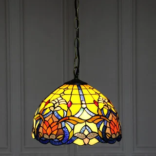 Pendente Tiffany Vitral 12" | Neroli Dourada