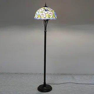Luminária de Piso Tiffany Colibri 16" | base de metal | Gaia Jardins