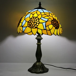 Abajur Tiffany Girassol 12" | Íris Imperial