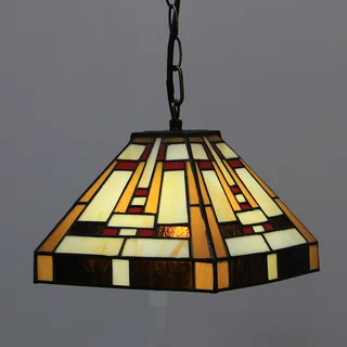 Pendente Tiffany Geométrico 10" | Évora Dourada