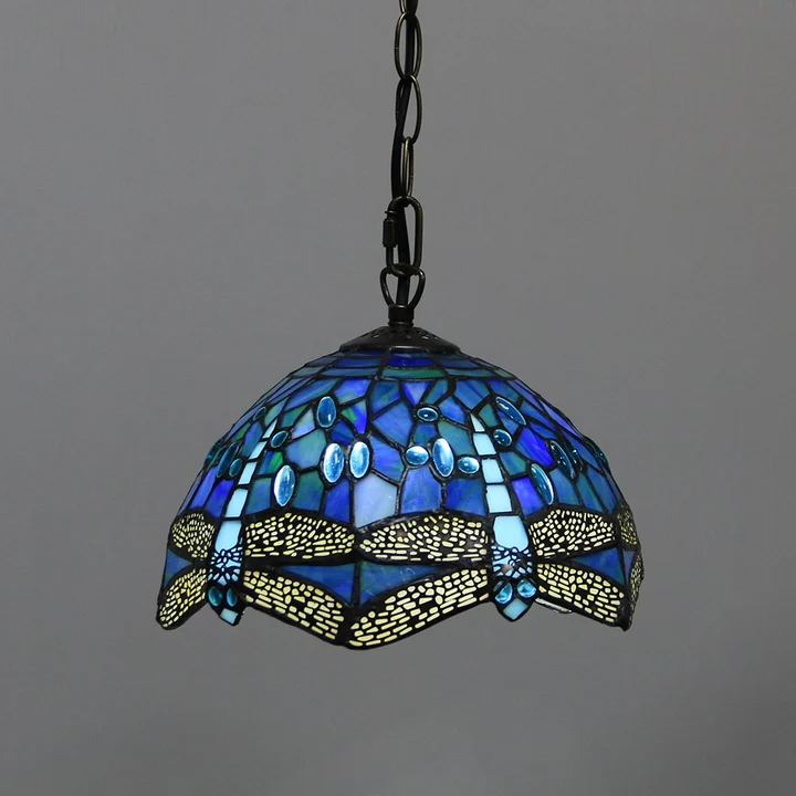 Pendente Tiffany Libélula 10" | Aurora Dourada