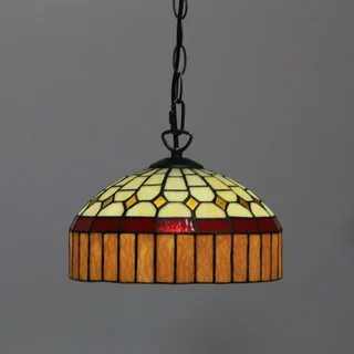 Pendente Tiffany Vitral 10" | Gaia Dourada
