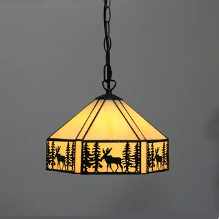 Pendente Tiffany Vitral 10" | Amélie Dourada