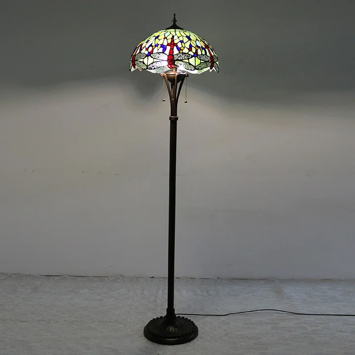 Luminária de Piso Tiffany Libélula