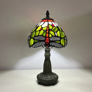 Abajur Tiffany Vitral 8" | base de metal | Belle Belle Époque