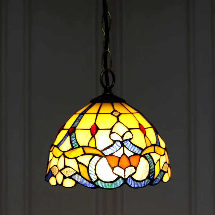 Pendente Tiffany Vitral 8"