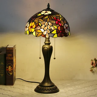 Abajur Tiffany Uvas 12" | Âmbar Imperial