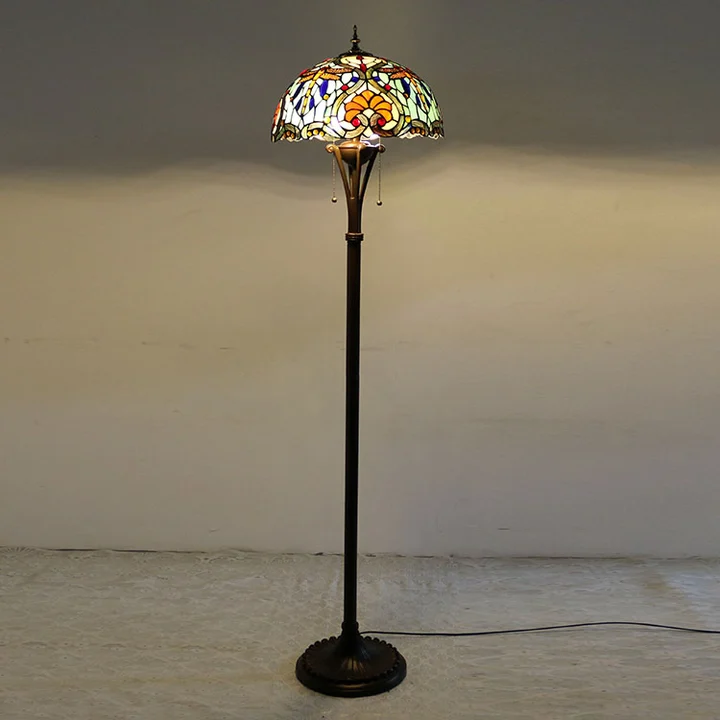 Luminária de Piso Tiffany Vitral | Riviera Firenze