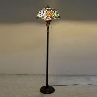 Luminária de Piso Tiffany Vitral | Riviera Firenze