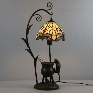 Abajur Tiffany Libélula 8" | Lótus Firenze