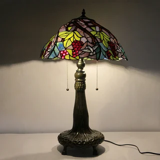 Abajur Tiffany Uvas 16" | Celeste Solar