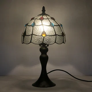 Abajur Tiffany Vitral 15" | Vitória Veneza