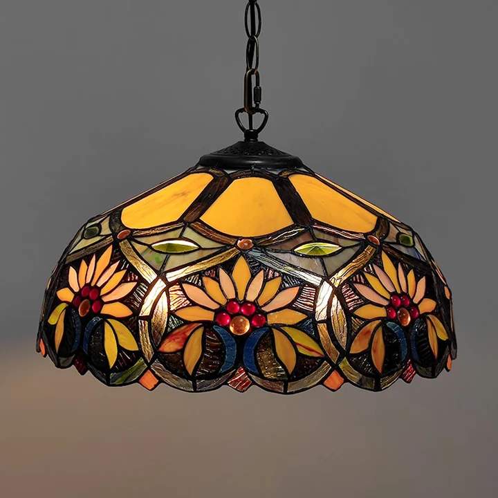 Pendente Tiffany Girassol 16"