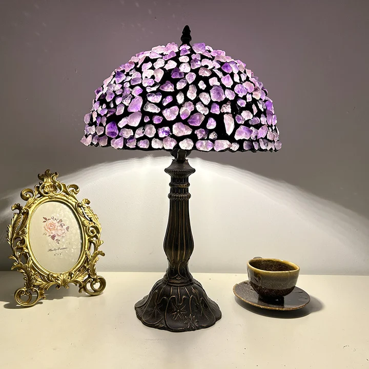 Abajur de Mesa Tiffany Vitral 12"