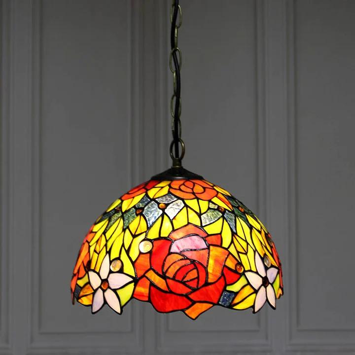 Pendente Tiffany Rosas 12"