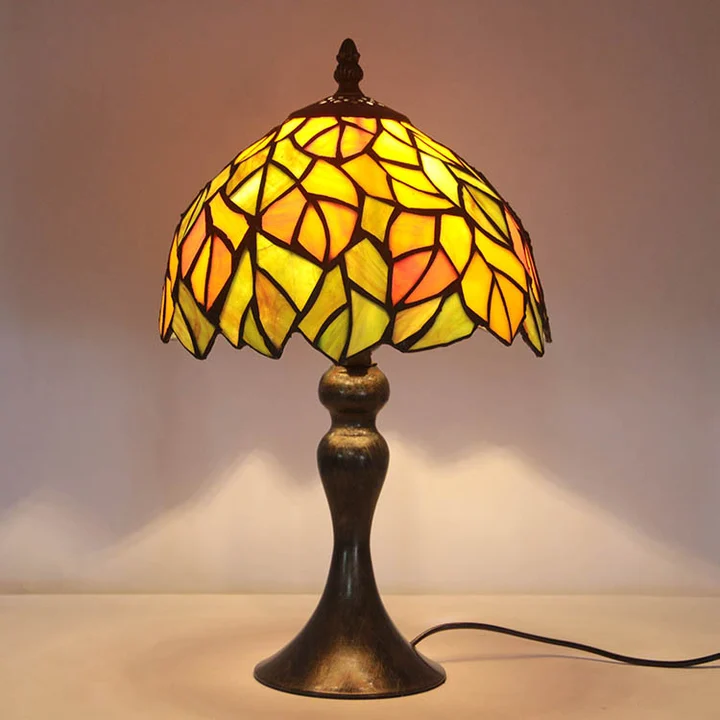 Abajur Tiffany Folhagens 15"