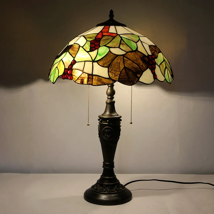 Abajur Tiffany Folhagens 16"