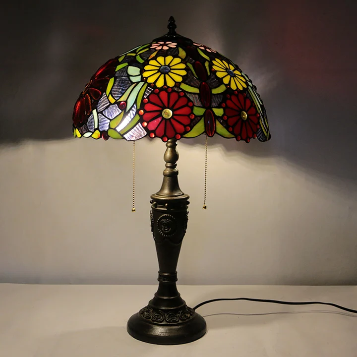 Abajur Tiffany Floral 16" | Flora Noturna