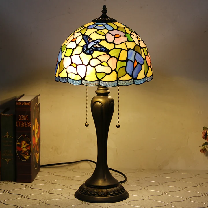 Abajur Tiffany Pássaros 12"