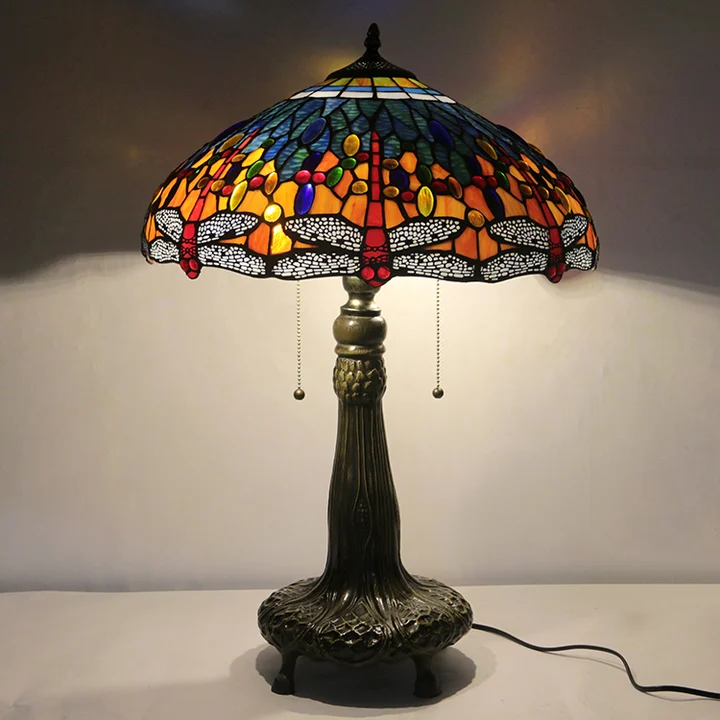 Abajur Tiffany Libélula 18" | Magnólia Clássica