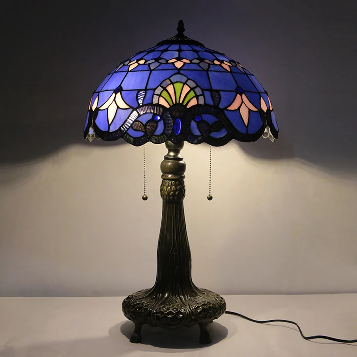 Abajur Tiffany Barroco 16" | Lótus Solar