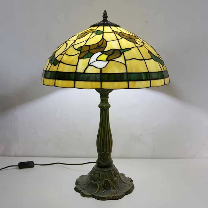Abajur Tiffany Vitral 16" | base de zamac
