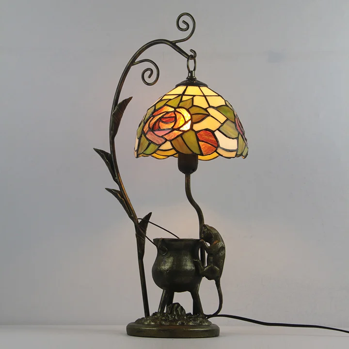 Abajur Tiffany Floral 8" | Riviera Harmonia
