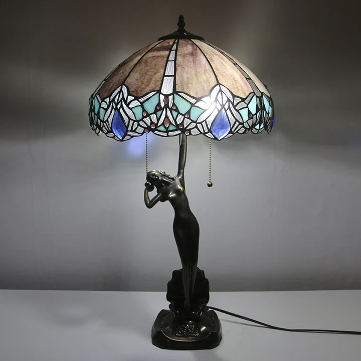 Abajur Tiffany Banqueiro 16" | base de cobre