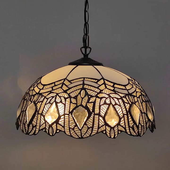 Pendente Tiffany Vitral 16" | Pérola Real
