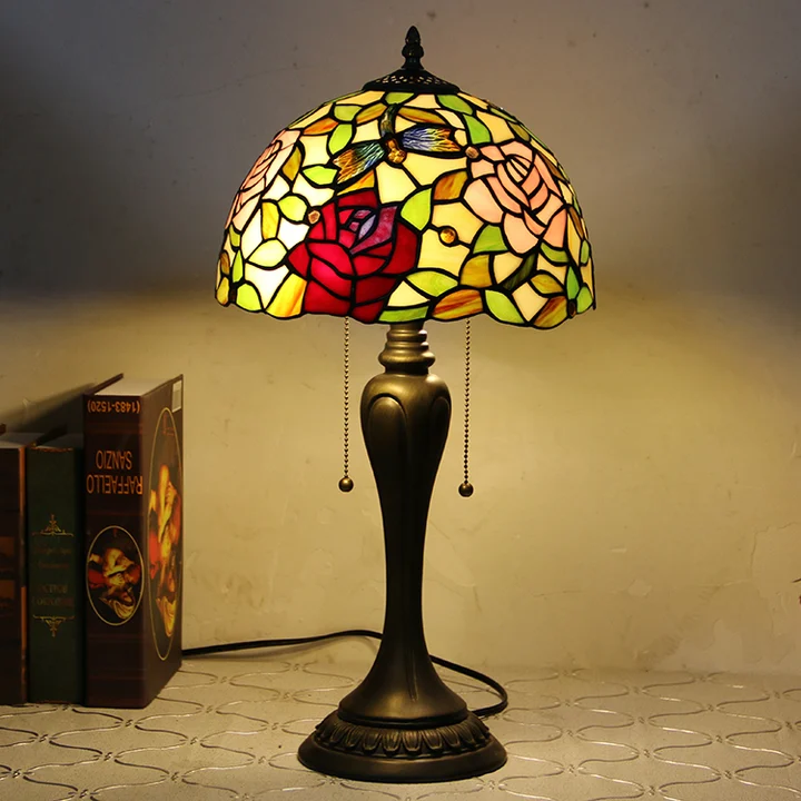 Abajur Tiffany Floral 12" | Vitória Imperial