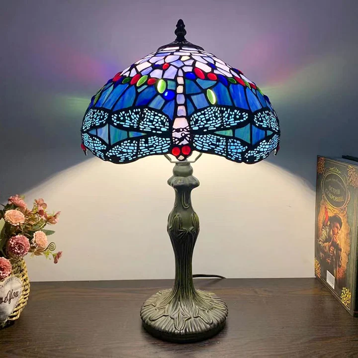 Abajur Tiffany Libélula 12" | Aurora Royale