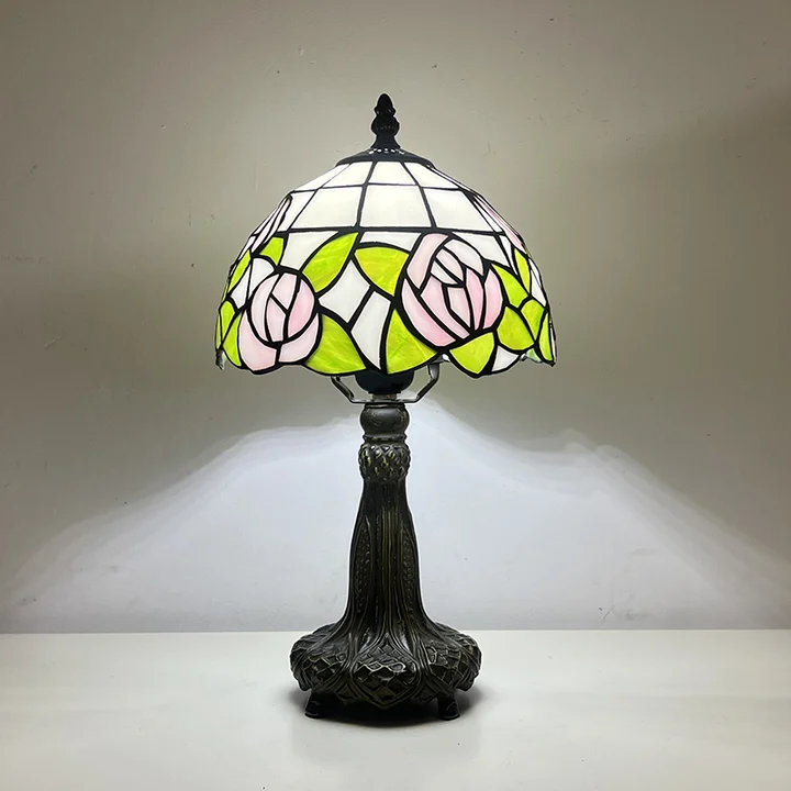 Abajur Tiffany Floral 8"