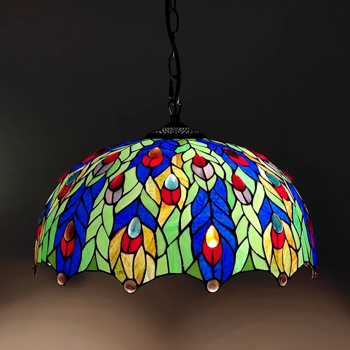 Pendente Tiffany Pavão 16"