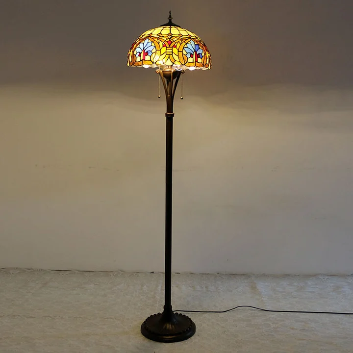 Luminária de Piso Tiffany Barroco 16"