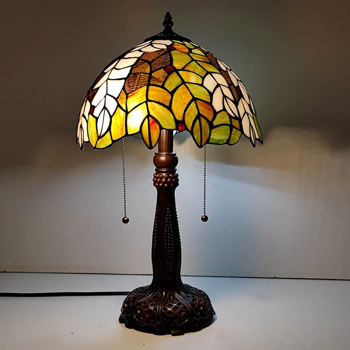 Abajur Tiffany Folhagens 22"