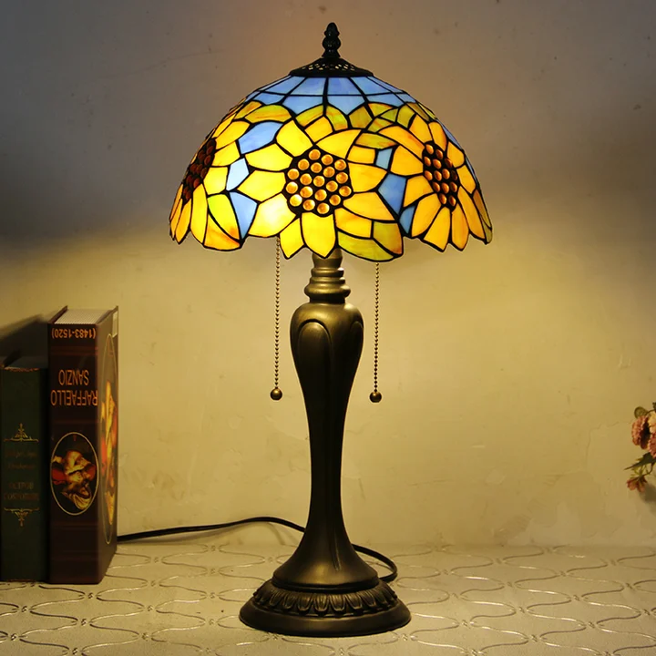 Abajur Tiffany Girassol 12"