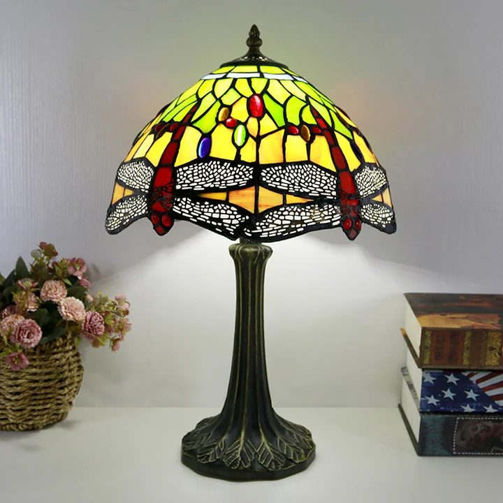 Abajur Tiffany Libélula 12" | Aurora Lumière