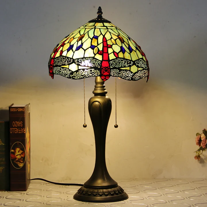 Abajur Tiffany Libélula 12" | Gaia Encantada