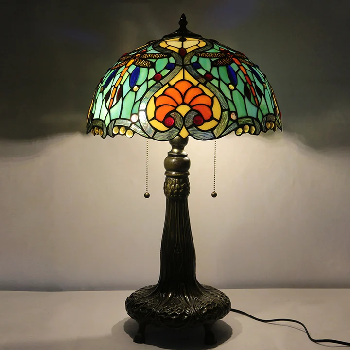 Abajur Tiffany Coração Amarelo 16"